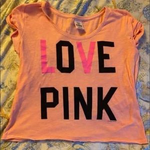 Pink crop shirt